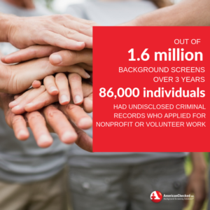 volunteer screening, nonprofit background check, protect nonprofits